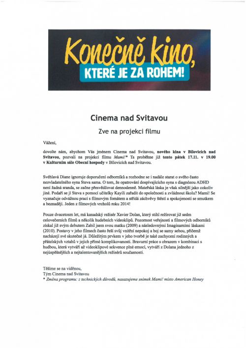 Cinema nad Svitavou