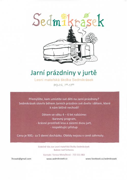 Lesní mateřská školka Sedmikrásek