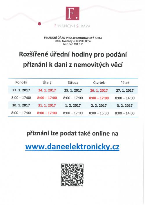 Rozšířené úřední hodiny