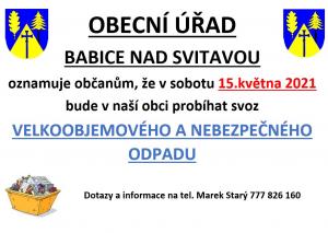 Svoz velkoobjemového a nebezpečného odpadu 1