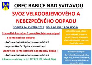 Svoz velkoobjemového a nebezpečného odpadu 1
