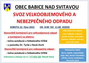 Svoz velkoobjemového a nebezpečného odpadu 1