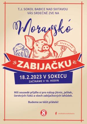 Moravská zabíjačka SOKOLOVNA Babice nad Svitavou 1