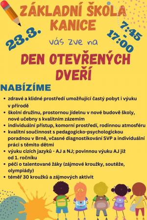 Den otevřených dveří ZŠ Kanice 1