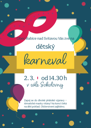 DĚTSKÝ KARNEVAL Babice nad Svitavou 1
