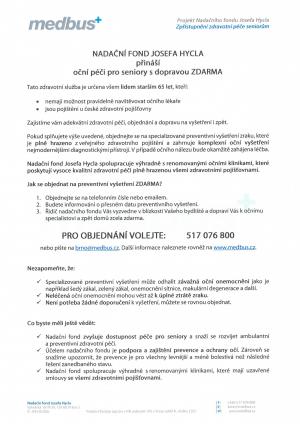 lékařská péče pro seniory